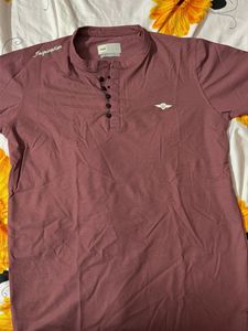 Men's Stylish deep peach T-Shirt