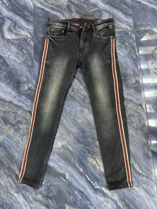 Men's Striped Jeans