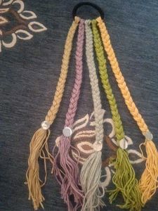 Boho Braided Hair Tie 5 liyers