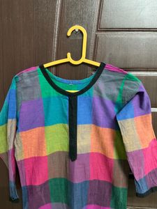 Colorful Checked Kurta