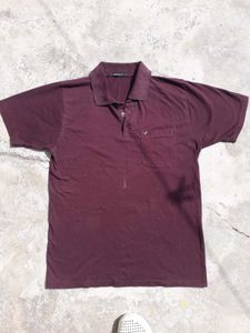 Men's Burgundy Polo Shirt