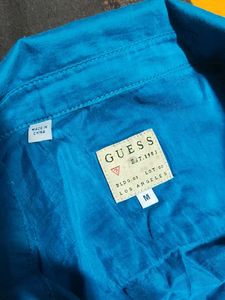 Guess Teal Button-Up Shirt