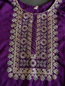 Elegant Purple Kurta Set