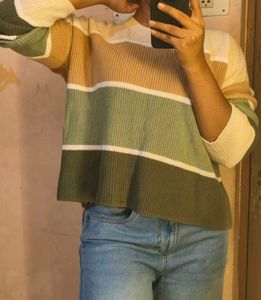 Striped Knit pullover