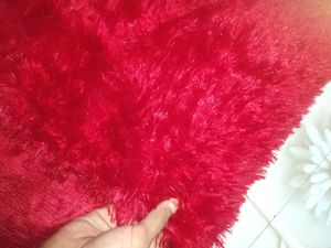 Red Fuzzy Sweater Or Top