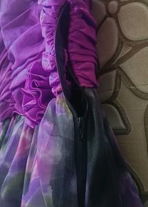 Purple Floral Maxi Dress