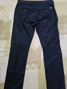 Peter England Black Casual Pants