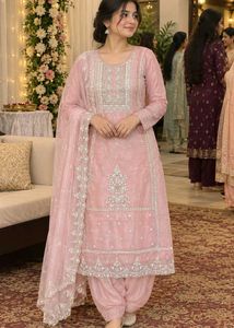 Elegant work Embroidered Salwar Suit