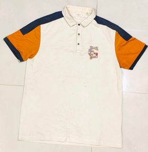Men's Color Block Polo T-Shirt
