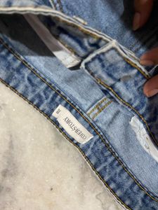 Light Wash Denim High-Waisted Maxi Skirt