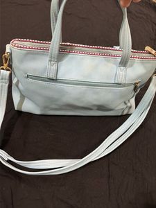 Chic Light Blue Handbag