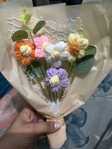Handmade Crocheted Flower Bouquet