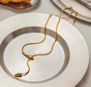 Chic Gold Snake Chain Necklace