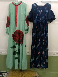2-Elegant Floral Maxi Dresses