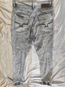 Stylish Grey Denim Jeans