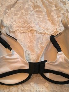 Victoria secret White Lace Trim Bra