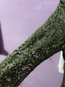 Sage Green Lace Long Sleeve Mini Dress
