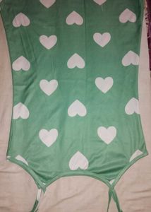 heart shape pattern camisole with vibrant colour