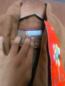 Women's Brown Ethnic Coat (Size-3XL)