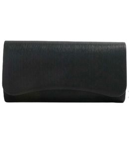 Code by Lifestyle Black Textured Clutch