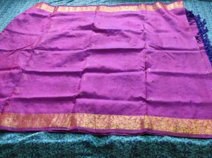 Beautiful Purple kanchipuram Silk Saree