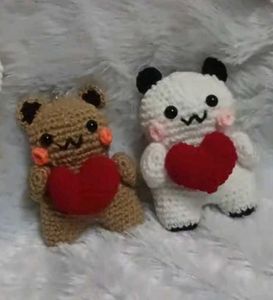 Cute Handmade Crochet Plush Bears(pack of 2)