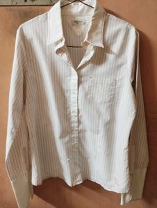 Striped White Shirt