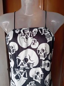 Skull Print Mini Dress