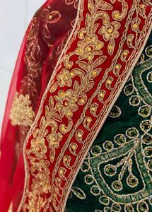 Embroidered Velvet Lehenga Choli Set