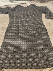 Sabhyata Black &amp; White Printed Kurta