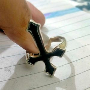 Cross Goth Ring