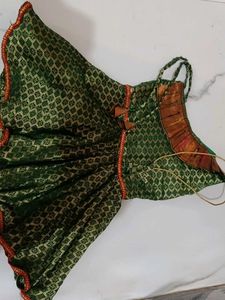 Green Ethnic frock