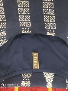 Elegant Blue Printed Kurti