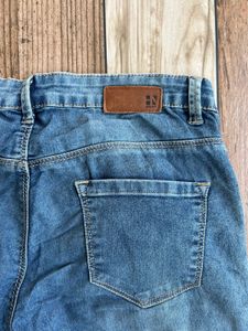 here and now Distressed Blue Denim Jeans