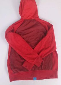 Nike Red Hooded Zip-Up Jacket