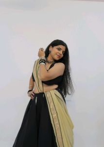Handmade Black & Gold Lehenga Choli