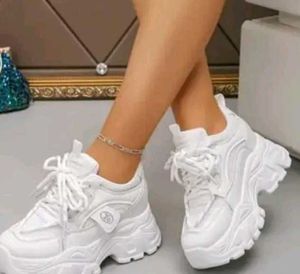 Chunky White Sneakers