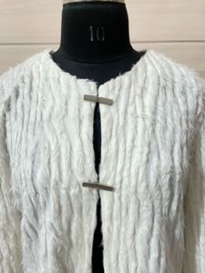 Korean imported Chic Textured Cropped Jacket