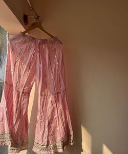 Elegant Pink Embroidered Anarkali Dress