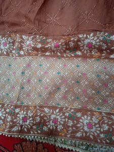 Elegant Orange Kurta Set with Dupatta
