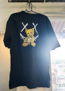 Oversized Back Print T Shirt