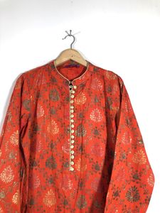 Orange Printed Kurta(Women’s)