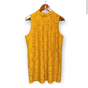 Forever 21 | Mustard Yellow Floral Sheath Dress