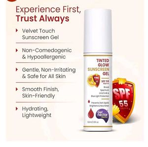 Get Nectar Tinted Glow Sunscreen Gel SPF 55