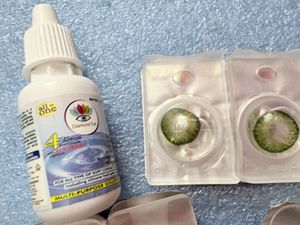 lens 3 pair with solution and case