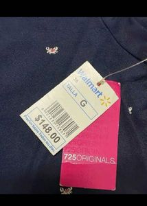 Navy Blue Printed Polo Shirts