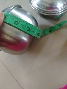 Set of 2 Stainless Steel Food Containers