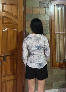 Women's Printed Long Sleeve Shirt