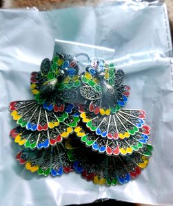 Peacock Style Earings