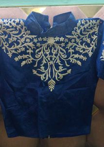 Embroidered Blue lehnga